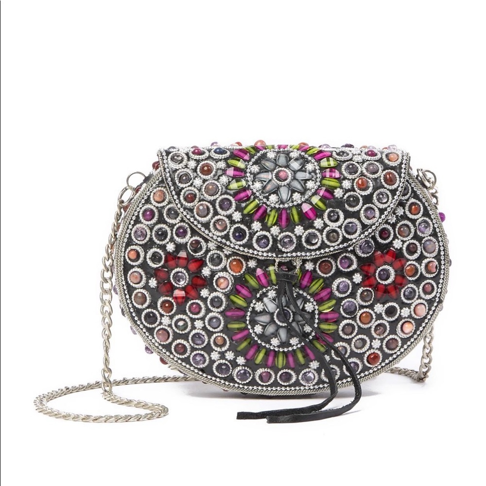 Sam Edelman glass beaded iron metal embellished